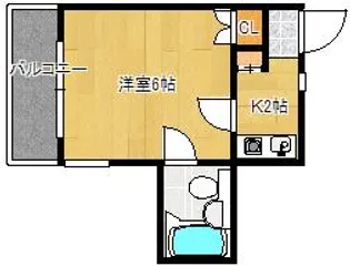 エステート中広【2階】の間取り