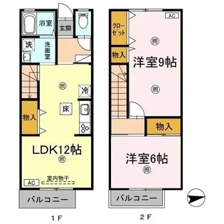 ヴェルデ原【1階】の間取り