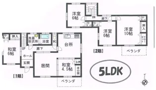 新潟県柏崎市大字森近【一戸建】の間取り