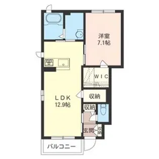 シャルメゾンA【1階】の間取り