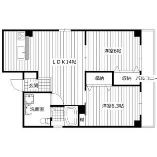 ボイスビル6【5階】の間取り