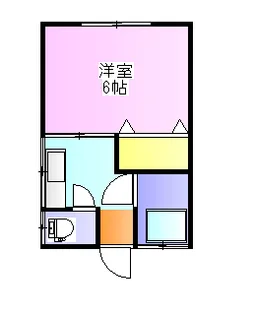 末広ハイツ【2階】の間取り