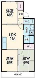 ジ・ラソーレ【2階】の間取り