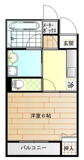 サンガーデン六日町【1階】の間取り