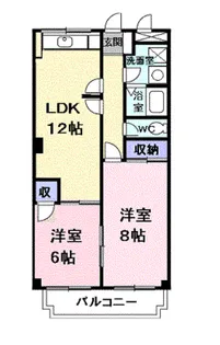 パティオ国分【2階】の間取り