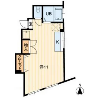 フレール津倉【4階】の間取り