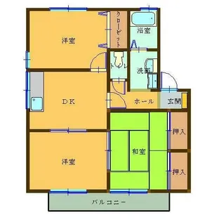 セジュール・ウィルモア B棟【1階】の間取り