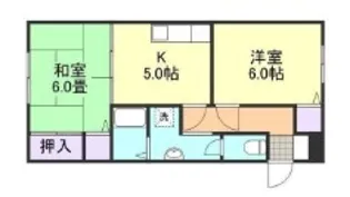 サンライフ中島 II A【1階】の間取り