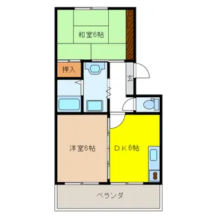 岐阜県岐阜市南本荘二条通【マンション】の間取り