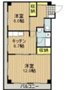 MARUKO Nihonmatsu【6階】の間取り