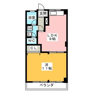 ハイムE【4階】の間取り