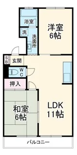 ハイツみずほ【1階】の間取り