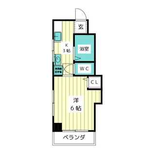 ハイツサンミ【3階】の間取り