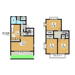 神奈川県横浜市戸塚区矢部町【一戸建】の間取り