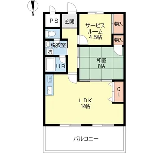 リバティープラザ青山【5階】の間取り
