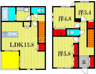カーサ ビアンカ ブルーの間取り