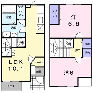 パルティール【1階】の間取り