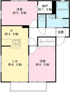 フローラ A【1階】の間取り
