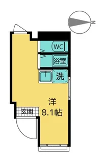 東京都港区白金5【マンション】の間取り