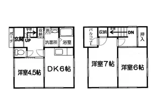 広島県福山市新涯町1【一戸建】の間取り