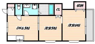 千葉県市川市富浜1【アパート】の間取り