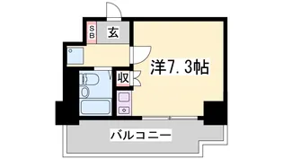 1Rの間取り画像