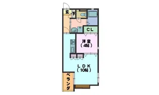 エイワマンション【1階】の間取り