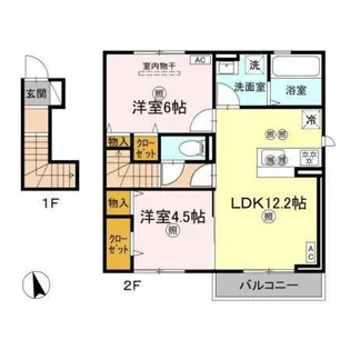 マーメゾン新福【2階】の間取り