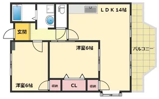 カインド小野【2階】の間取り