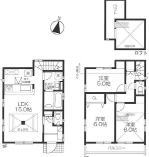 東京都日野市程久保2【一戸建】の間取り