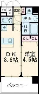 プレサンスKOBEアモーレ【9階】の間取り