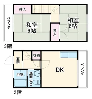 ハートピアII【2階】の間取り