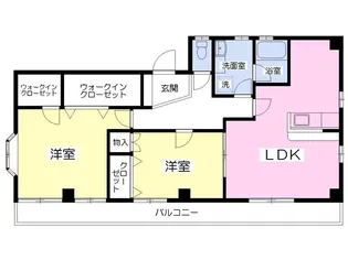 ベルベーヌマンションミュー【3階】の間取り