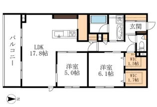 Aporte de Bonheur【4階】の間取り