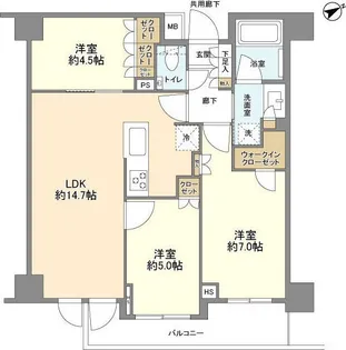 オープンレジデンシア代々木公園【3階】の間取り