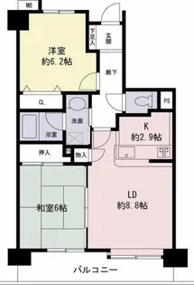 聖蹟桜ヶ丘ガーデンハウス【8階】の間取り