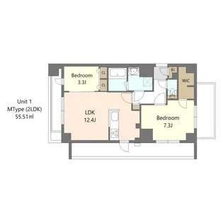 S-RESIDENCE高島平asolea【9階】の間取り