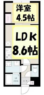 埼玉県春日部市大畑【アパート】の間取り