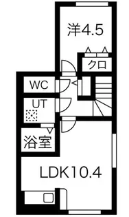 フレスポワール【2階】の間取り