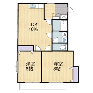 エスポワール道後【2階】の間取り