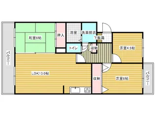 マッティーナ神戸弐番館【1階】の間取り