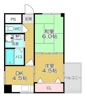 大阪府大阪市天王寺区北山町【マンション】の間取り