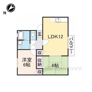 ロイヤルフィーノ【1階】の間取り