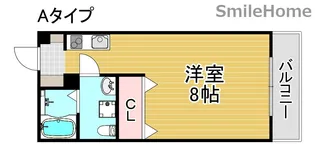フェリオ南津守【4階】の間取り