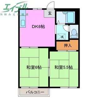 アネックス平津A棟【2階】の間取り