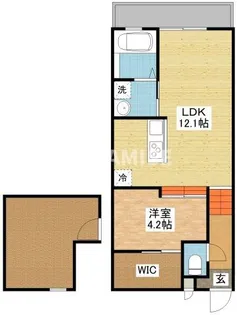 modern palazzo諫早Luce【1階】の間取り