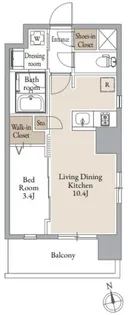 宮城県仙台市宮城野区鉄砲町西【マンション】の間取り