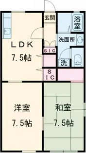 シティハイム ベルメゾンA【1階】の間取り