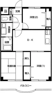 ノーブル壱番館【4階】の間取り