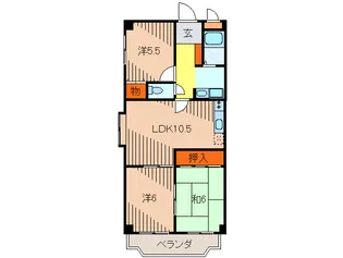 メゾンブランシェ【3階】の間取り